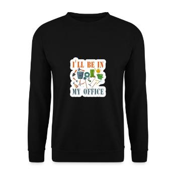 Garten Motiv Gärtner & Gärtnerin Spruch - Unisex Pullover - Schwarz - Vorne - Alina (178cm) & Michal (187cm)