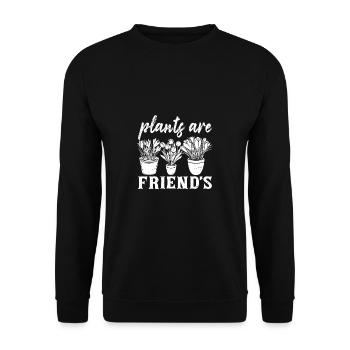 Garten Motiv Gärtner & Gärtnerin Spruch - Unisex Pullover - Schwarz - Vorne - Alina (178cm) & Michal (187cm)