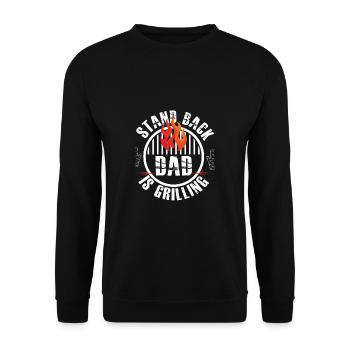 Lustiger Grill-Spruch I Grillen Motiv - Unisex Pullover - Schwarz - Vorne - Alina (178cm) & Michal (187cm)