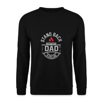 Lustiger Grill-Spruch I Grillen Motiv - Unisex Pullover - Schwarz - Vorne - Alina (178cm) & Michal (187cm)