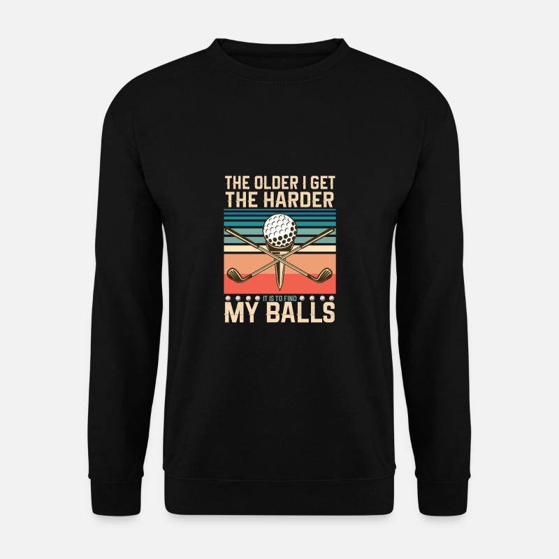 Golf Geschenk Witz Golfspieler Golfer - Unisex Pullover - Schwarz