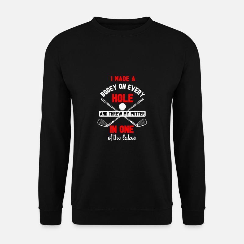 Golf Geschenk Witz Golfspieler Golfer - Unisex Pullover - Schwarz