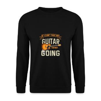 Gitarre Musik Gitarisst Gitarren Spruch - Unisex Pullover - Schwarz - Vorne - Alina (178cm) & Michal (187cm)
