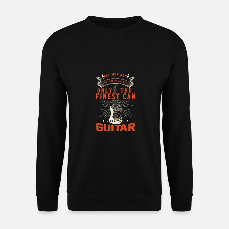 Gitarre Musik Gitarisst Gitarren Spruch - Unisex Pullover - Schwarz