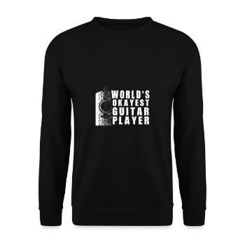 Gitarre Musik Gitarisst Gitarren Spruch - Unisex Pullover - Schwarz - Vorne - Alina (178cm) & Michal (187cm)