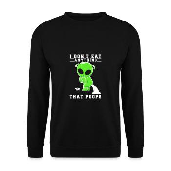 Vegan Fleischlos Tierlieb & Veganer - Unisex Pullover - Schwarz - Vorne - Alina (178cm) & Michal (187cm)