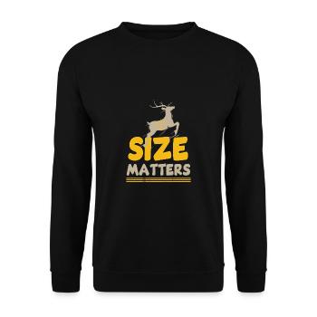 Jagen Jagdspruch & Jäger Geschenkidee - Unisex Pullover - Schwarz - Vorne - Alina (178cm) & Michal (187cm)