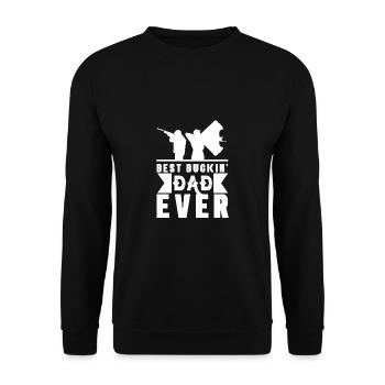 Jagen Jagdspruch & Jäger Geschenkidee - Unisex Pullover - Schwarz - Vorne - Alina (178cm) & Michal (187cm)