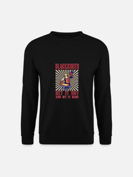 Lustiger Schmied Spruch & Schmieden - Unisex Pullover - Schwarz