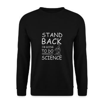 Chemie Lehrer Wissenschaftler Chemieker - Unisex Pullover - Schwarz - Vorne - Alina (178cm) & Michal (187cm)
