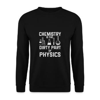 Chemie Lehrer Wissenschaftler Chemieker - Unisex Pullover - Schwarz - Vorne - Alina (178cm) & Michal (187cm)