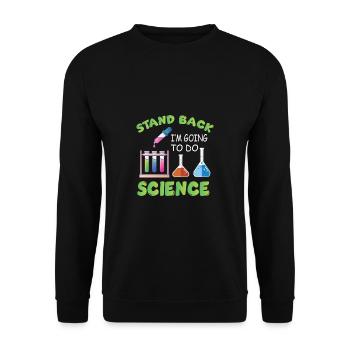 Chemie Lehrer Wissenschaftler Chemieker - Unisex Pullover - Schwarz - Vorne - Alina (178cm) & Michal (187cm)