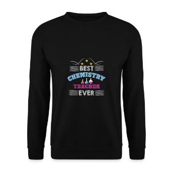Chemie Lehrer Wissenschaftler Chemieker - Unisex Pullover - Schwarz - Vorne - Alina (178cm) & Michal (187cm)