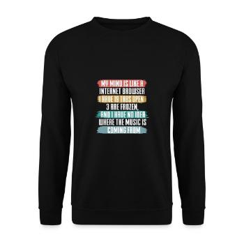 Lustiger Informatiker Spruch, Informatik - Unisex Pullover - Schwarz - Vorne - Alina (178cm) & Michal (187cm)