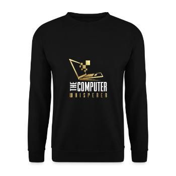 Lustiger Informatiker Spruch, Informatik - Unisex Pullover - Schwarz - Vorne - Alina (178cm) & Michal (187cm)