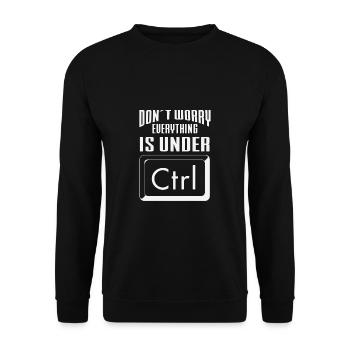 Lustiger Informatiker Spruch, Informatik - Unisex Pullover - Schwarz - Vorne - Alina (178cm) & Michal (187cm)