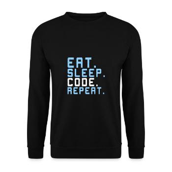 Lustiger Informatiker Spruch, Informatik - Unisex Pullover - Schwarz - Vorne - Alina (178cm) & Michal (187cm)