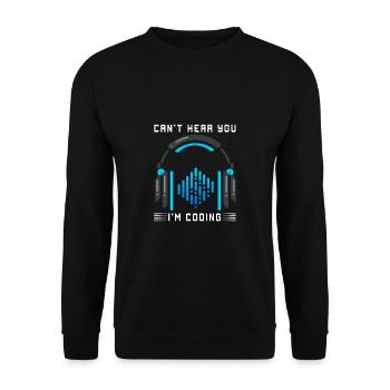 Lustiger Informatiker Spruch, Informatik - Unisex Pullover - Schwarz - Vorne - Alina (178cm) & Michal (187cm)