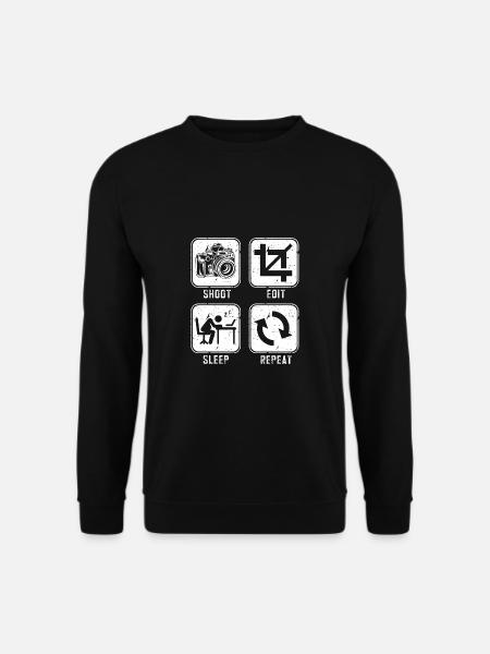 Fotografen Spruch Hobby Fotograf - Unisex Pullover - Schwarz