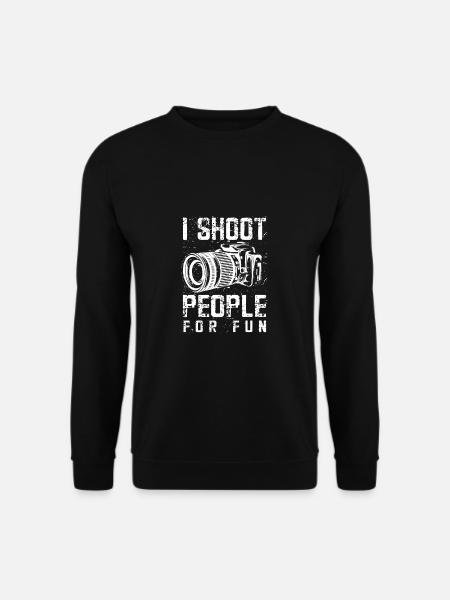 Fotografen Spruch Hobby Fotograf - Unisex Pullover - Schwarz