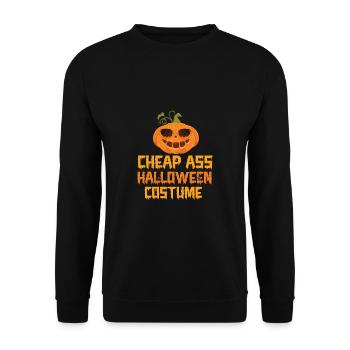 Grusel Halloweenspruch Spruch Halloween - Unisex Pullover - Schwarz - Vorne - Alina (178cm) & Michal (187cm)
