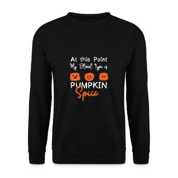 Grusel Halloweenspruch Spruch Halloween - Unisex Pullover - Schwarz - Vorne - Alina (178cm) & Michal (187cm)