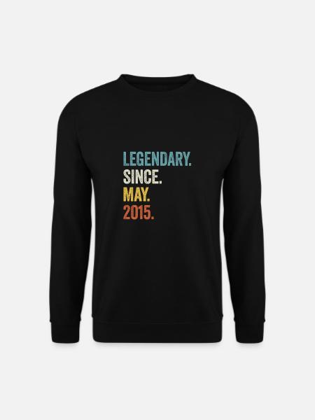 8. Geburtstag 8 Jahre Legendary Since May 2015 - Unisex Pullover - Schwarz