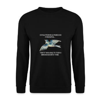 Biologie Lehrer Motiv Naturwissenschaft - Unisex Pullover - Schwarz - Vorne - Alina (178cm) & Michal (187cm)