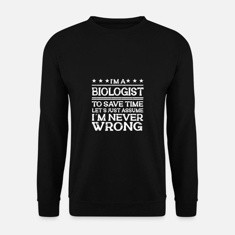 Biologie Lehrer Motiv Naturwissenschaft - Unisex Pullover - Schwarz