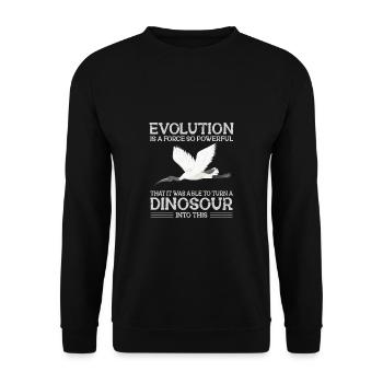 Biologie Lehrer Motiv Naturwissenschaft - Unisex Pullover - Schwarz - Vorne - Alina (178cm) & Michal (187cm)