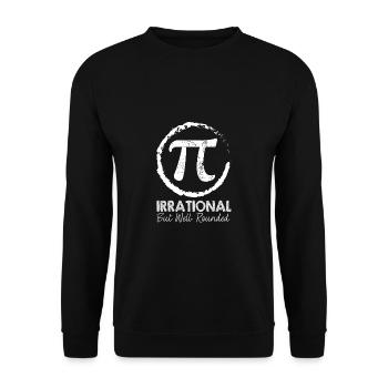 Lustiger Mathe Lehrer Spruch Mathematik - Unisex Pullover - Schwarz - Vorne - Alina (178cm) & Michal (187cm)