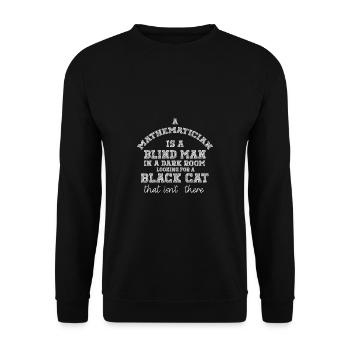 Lustiger Mathe Lehrer Spruch Mathematik - Unisex Pullover - Schwarz - Vorne - Alina (178cm) & Michal (187cm)
