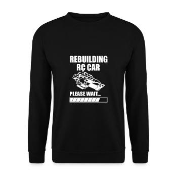 RC Auto Hobby Spruch Ferngestuertes Auto - Unisex Pullover - Schwarz - Vorne - Alina (178cm) & Michal (187cm)