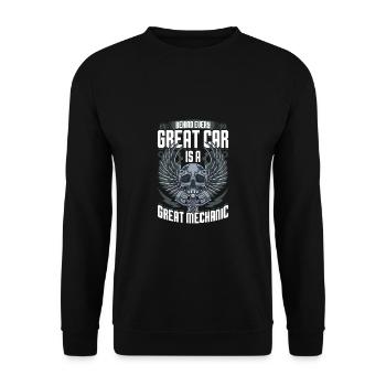 Mécanicien automobile Mécanicien automobile Mécanicien automobile Mécanicien - Sweat-shirt Unisexe - noir - Devant - Alina (178cm) & Michal (187cm)