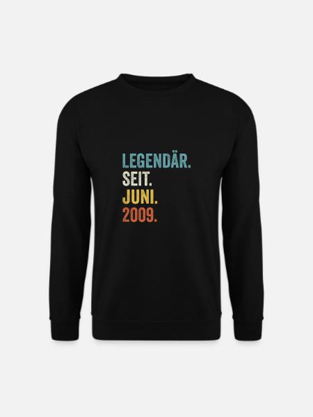 14. Geburtstag 14 Jahre Legendär Seit Juni 2009 - Unisex Pullover - Schwarz