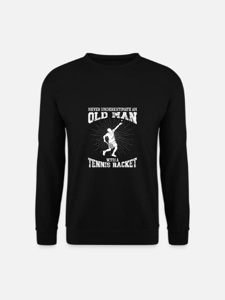 Lustiger Tennis Spruch I Tennisspieler - Unisex Pullover - Schwarz