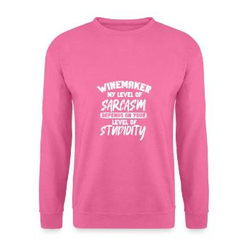 Winzer Wein Spruch für Weinliebhaber - Unisex Pullover - Pink - Vorne