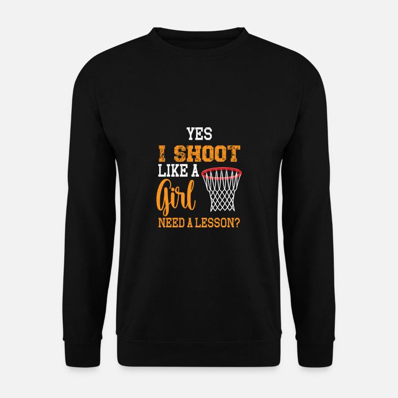 Basketball Spruch Motiv I Basketballer - Unisex Pullover - Schwarz