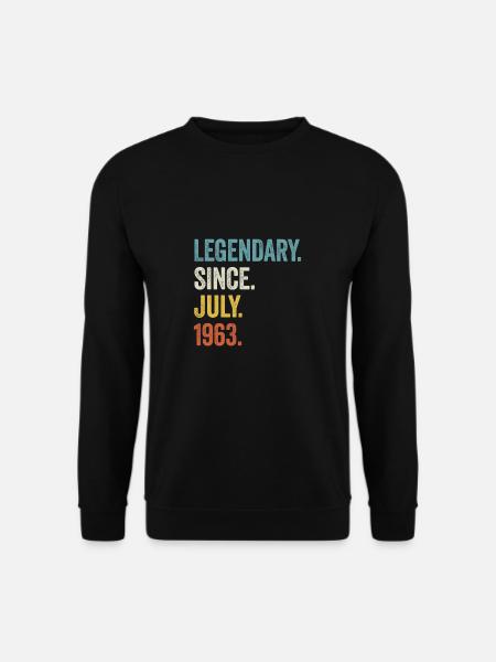 60. Geburtstag 60 Jahre Legendary Since July 1963 - Unisex Pullover - Schwarz