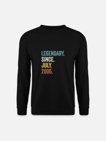 17. Geburtstag 17 Jahre Legendary Since July 2006 - Unisex Pullover - Schwarz