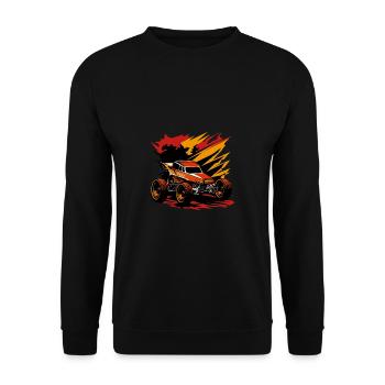 Off-road Race Car Sprint Car Racing Motorsport - Unisex Sweatshirt - black - Front - Alina (178cm) & Michal (187cm)