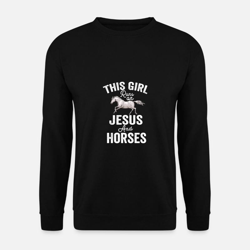 Pferde Liebe - Unisex Pullover - Schwarz
