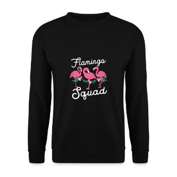 Flamingo Squad - Unisex Pullover - Schwarz - Vorne - Alina (178cm) & Michal (187cm)