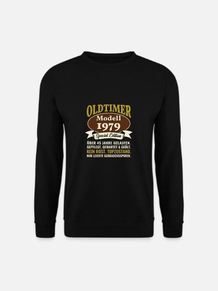 45. Geburtstag Oldtimer Modell 1979 45 Jahre - Unisex Pullover - Schwarz