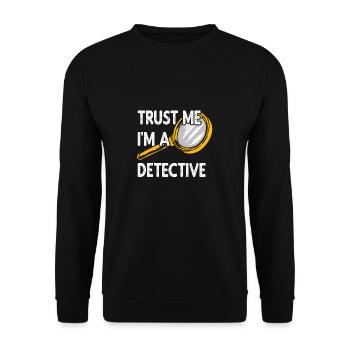 Steampunk I'm A Detective Detective - Unisex Sweatshirt - black - Front - Alina (178cm) & Michal (187cm)