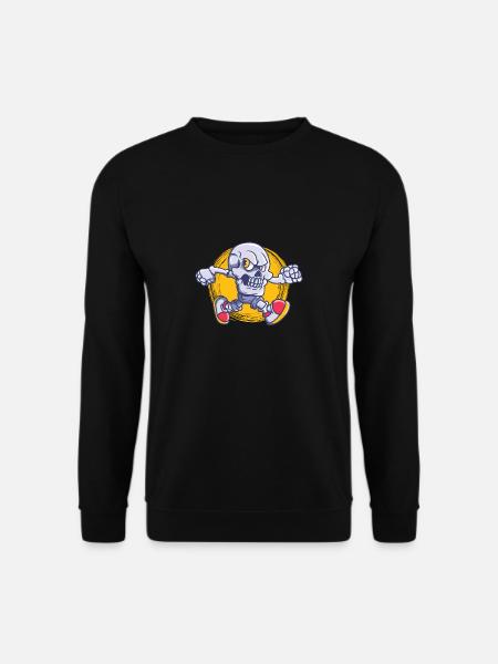 Running Skull Jogging Running - Unisex Sweatshirt - black