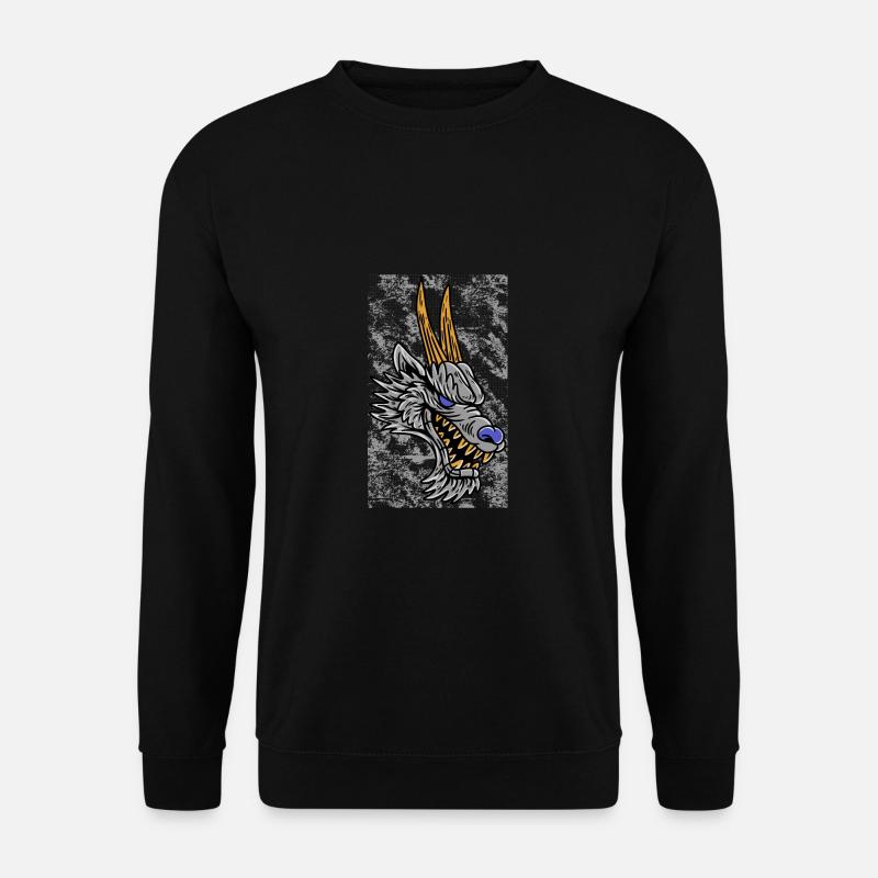 Fantasy RPG Wolf Magic Dungeon - Sweat-shirt Unisexe - noir