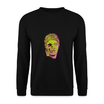 Ancient God Greek Demeter Mythology - Unisex Sweatshirt - black - Front - Alina (178cm) & Michal (187cm)
