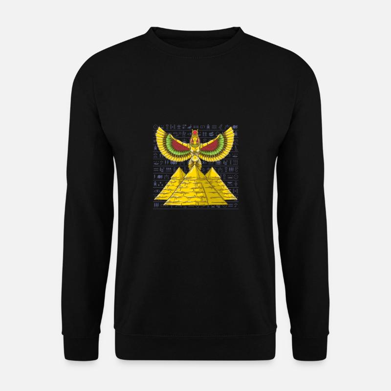 Hieroglyphs King Tut Egyptian Mythology - Unisex Sweatshirt - black