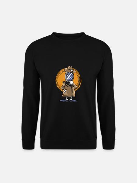 Service Agent Magnifying Detective - Unisex Sweatshirt - black